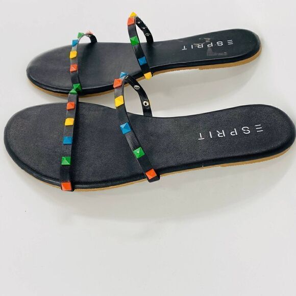 Esprit Joy Women's Slide Sandals In Black Multicolor Size 8M - Picture 6 of 10